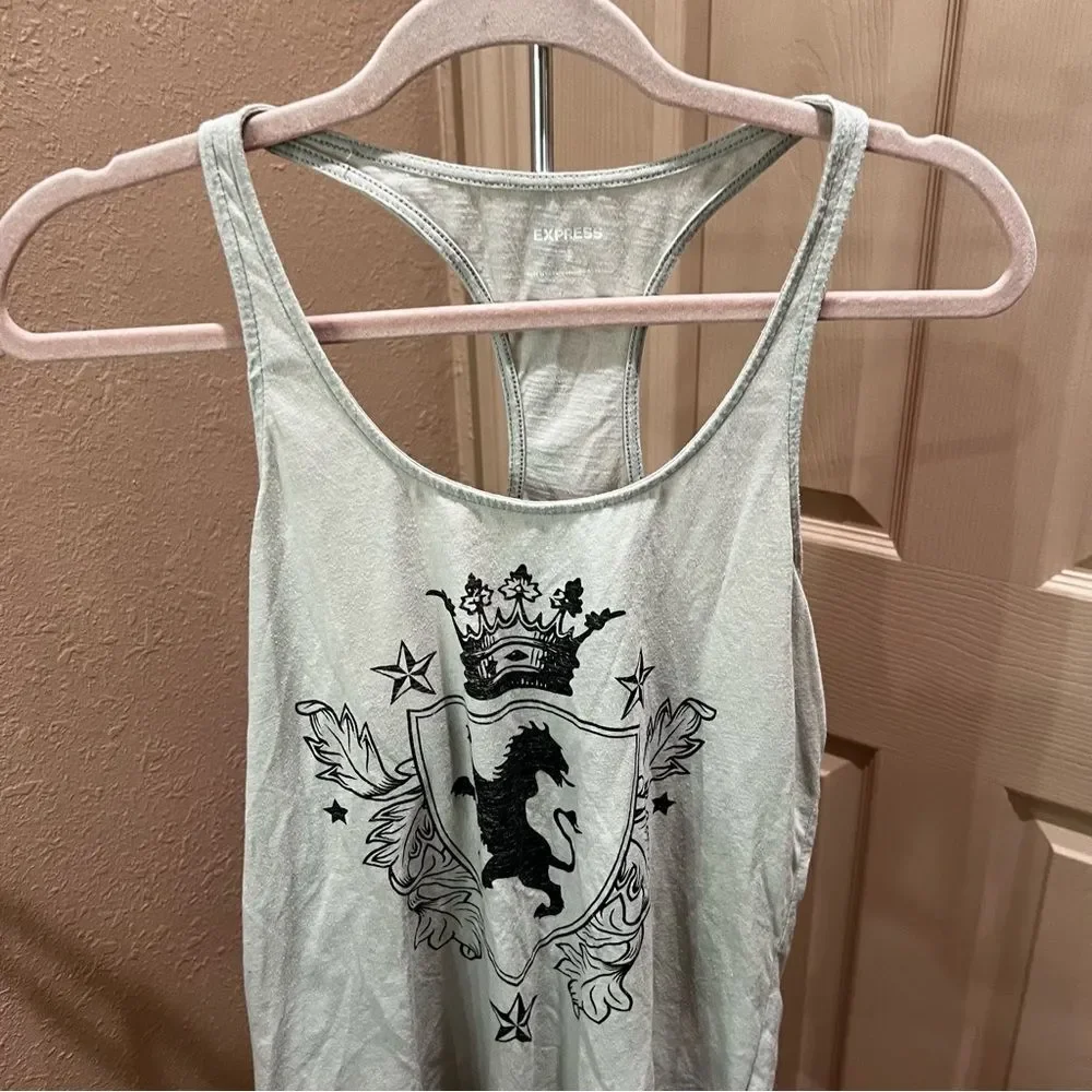 Express Logo Razorback Tank Top - Picture 4 of 16